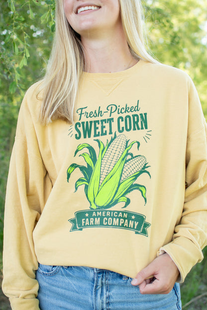 'Fresh-Picked Sweet Corn' Crewneck