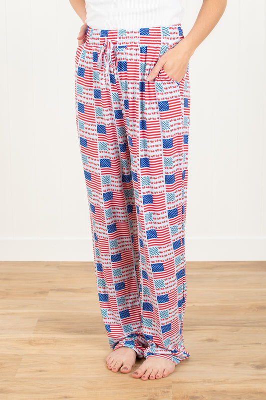 Fruit Flag Adult Bamboo Pajama Pants