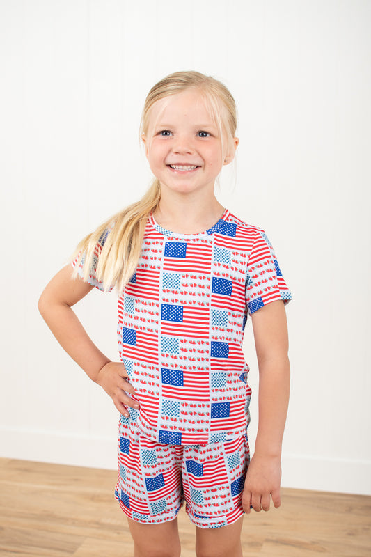 Fruit Flag Toddler/Youth Bamboo Pajama Set