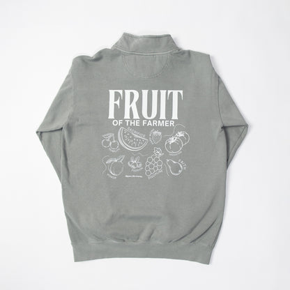 'Fruit of the Farmer' Grey 1/4 Zip - American Farm Company