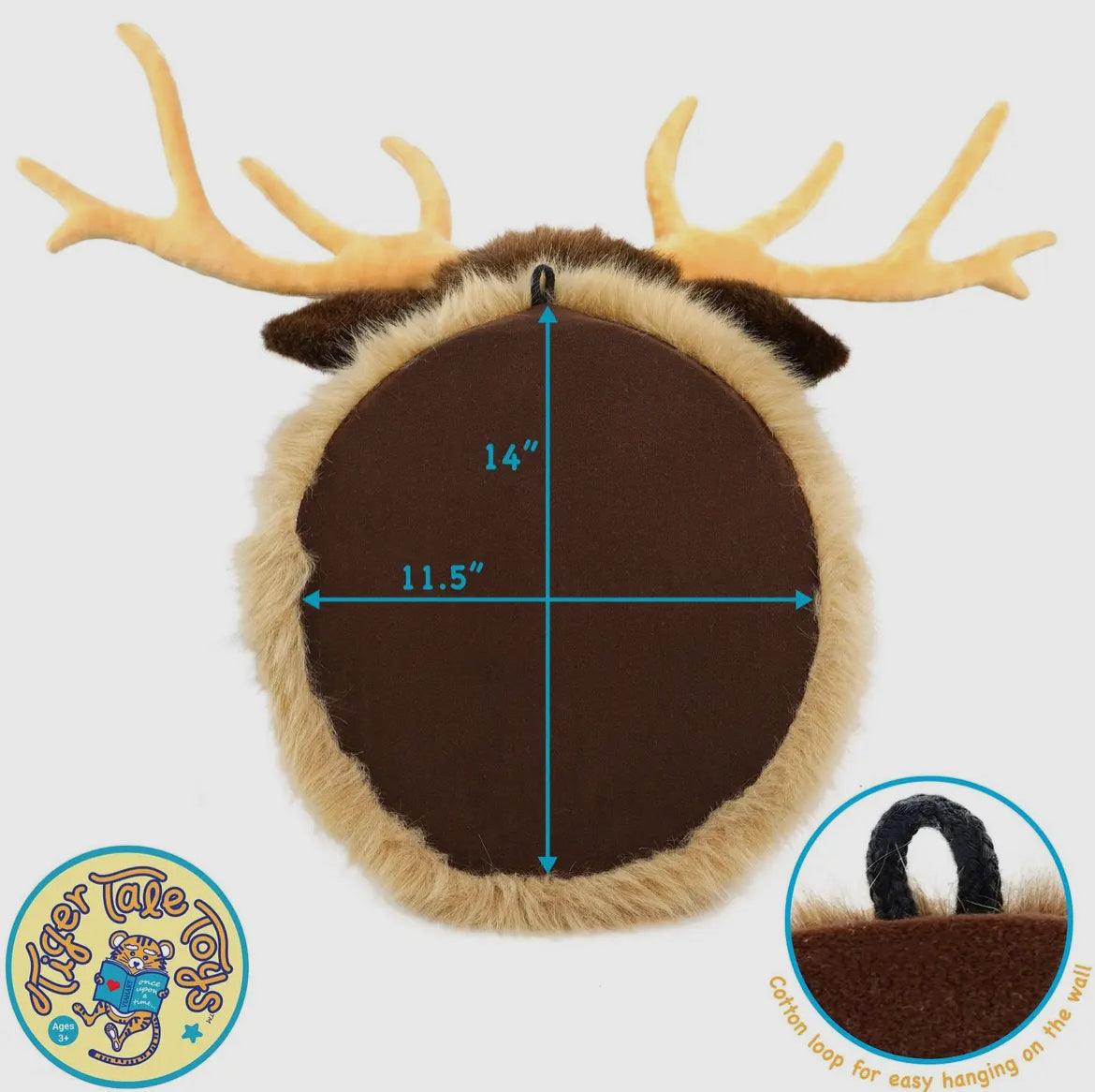 Evander the Elk -Stuffed Animal Plush Mount - American Farm Company