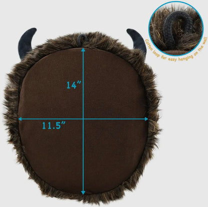 Stuffed Bison Plush Wall Mount - American Farm Company