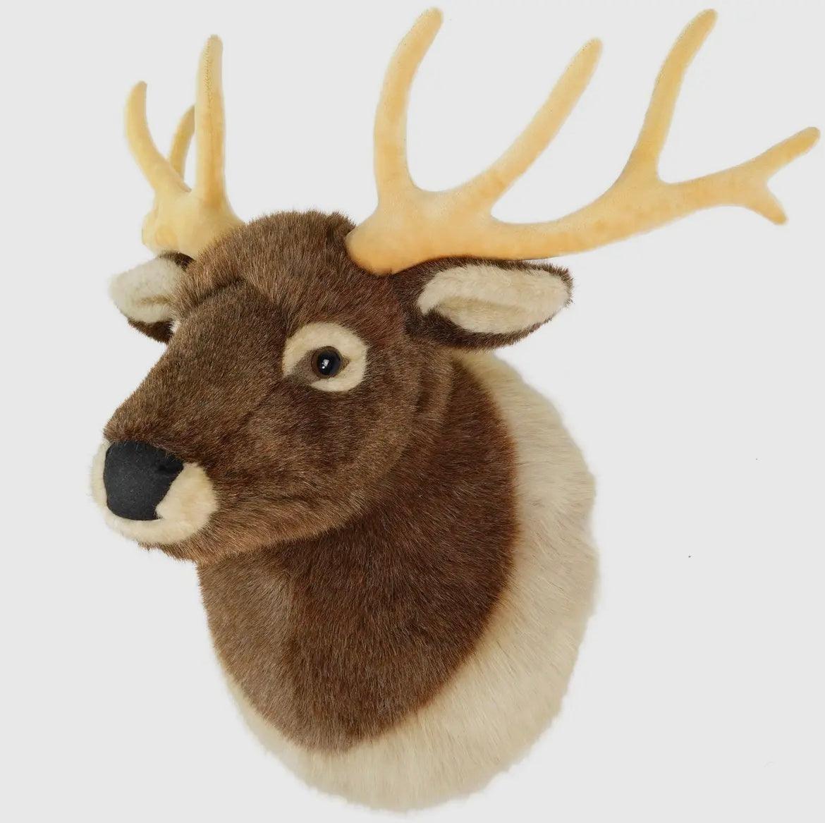 Evander the Elk -Stuffed Animal Plush Mount - American Farm Company