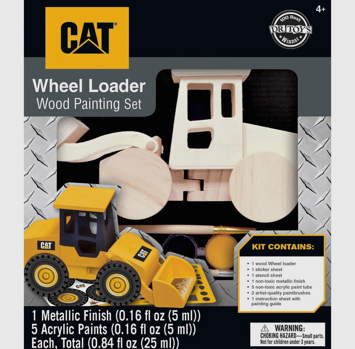 Caterpillar Wheel Loader Wood Craft & Paint Kit - American Farm Company