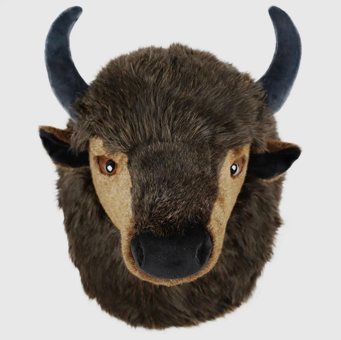 Stuffed Bison Plush Wall Mount - American Farm Company