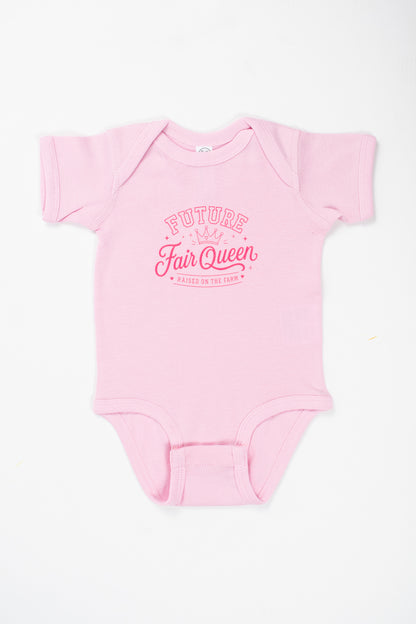 'Future Fair Queen' Pink Onesie