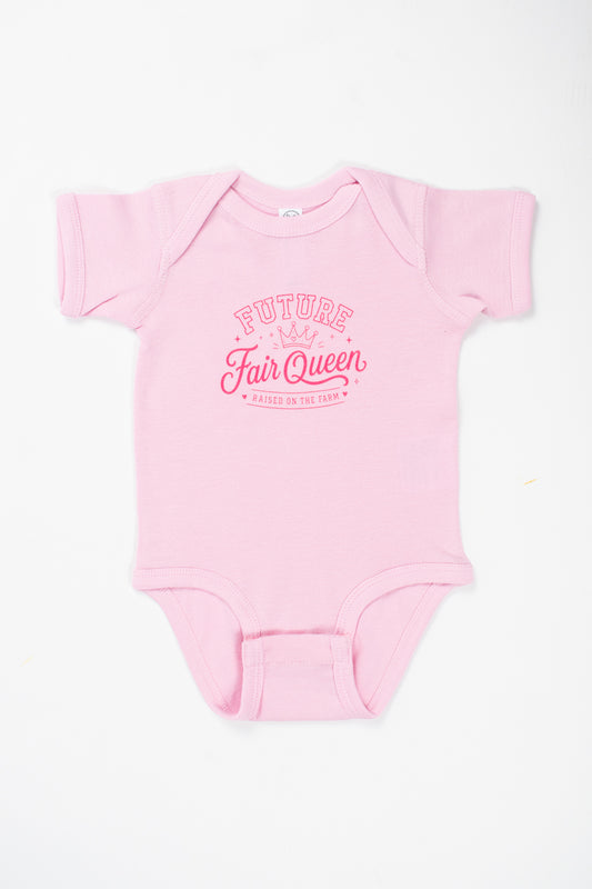 'Future Fair Queen' Pink Onesie