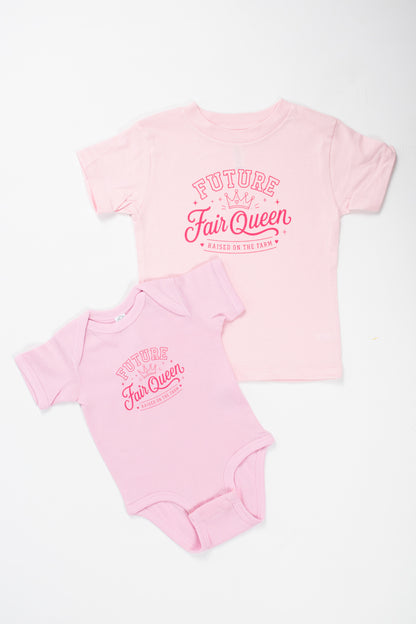 'Future Fair Queen' Pink Onesie