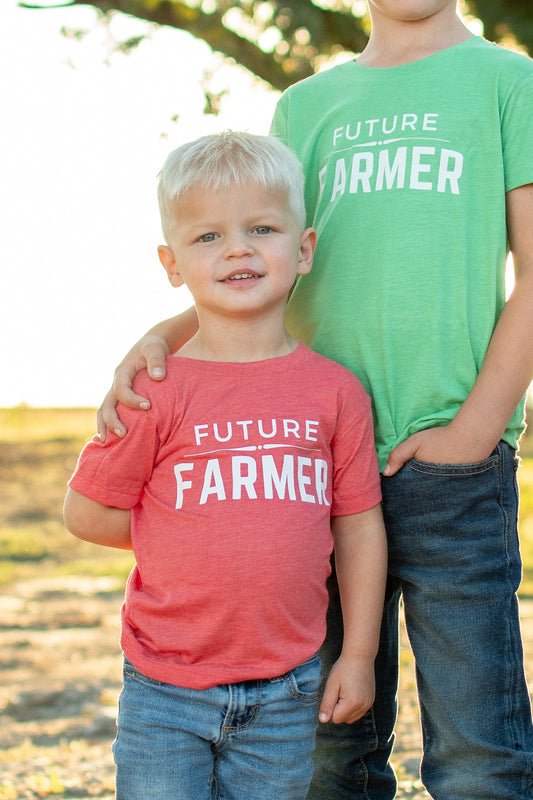 'Future Farmer' Toddler/Youth Red Tee