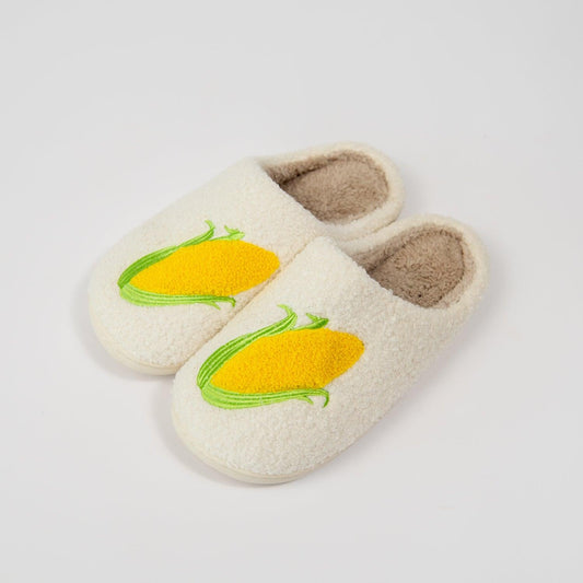 Fuzzy Corn Slippers - Adult - American Farm Company