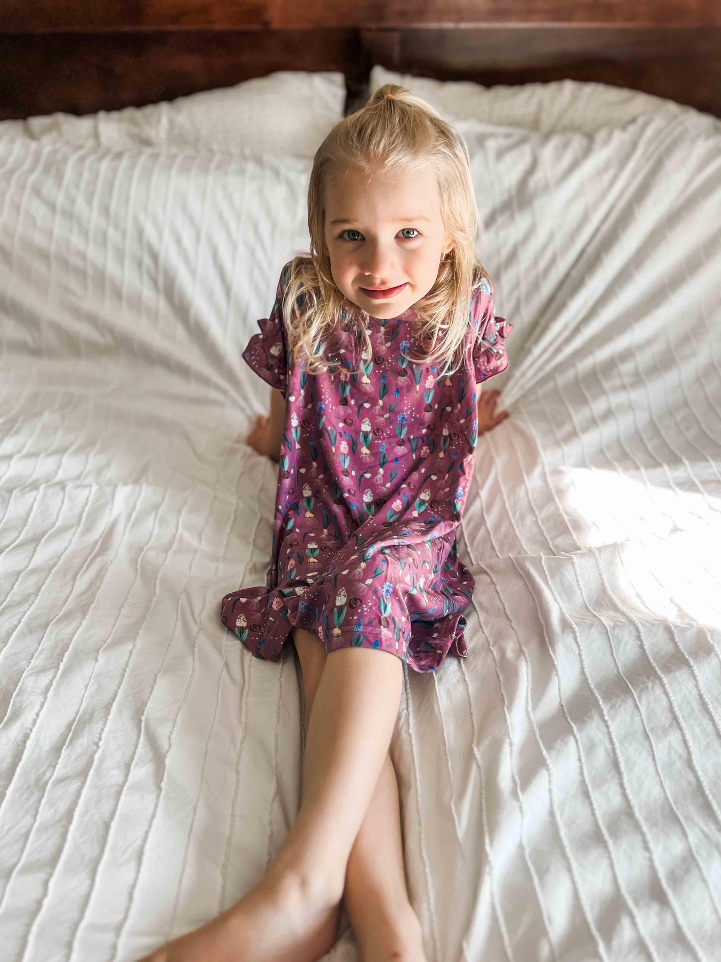 Garden Toddler/Youth Bamboo Pajama Dress - American Farm Company