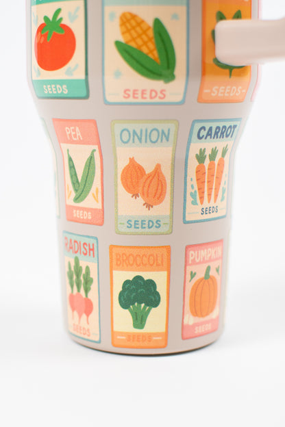 Garden Seeds 40oz Water Tank Tumbler