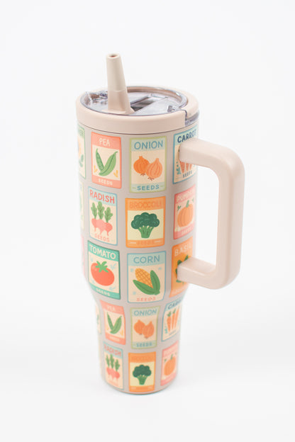 Garden Seeds 40oz Water Tank Tumbler