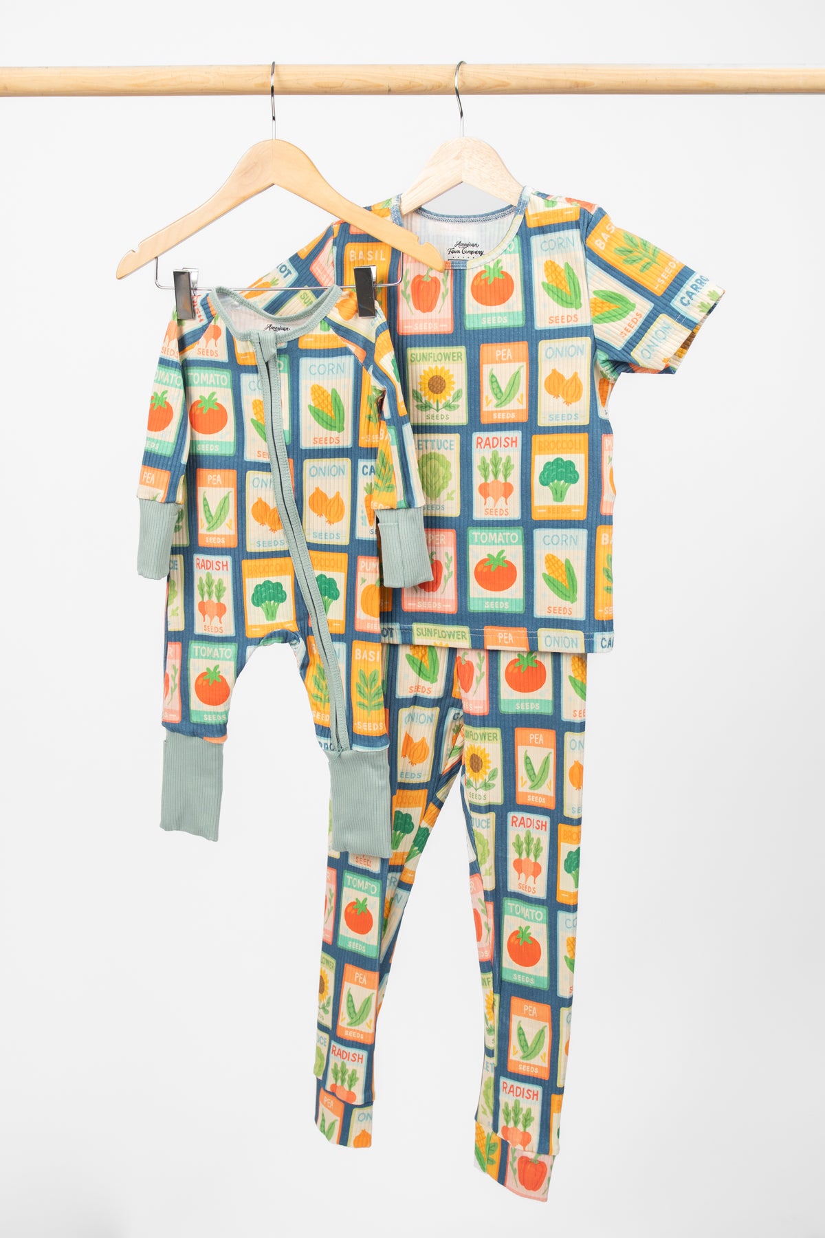 Garden Seed Baby Ribbed Cotton Zippy