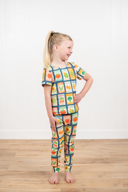 Garden Seed Toddler/Youth Ribbed Cotton Pajama Set
