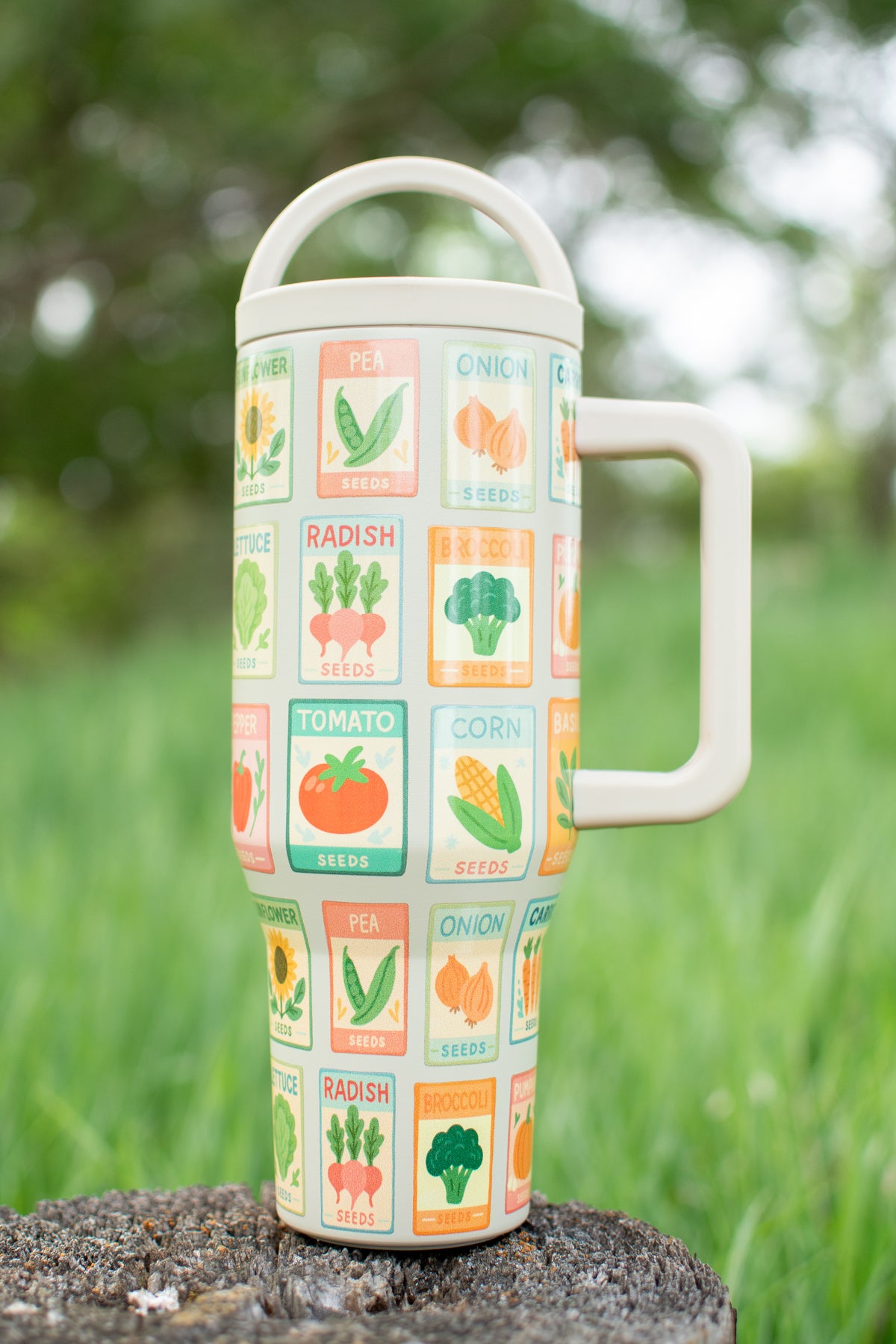 Garden Seeds 40oz Water Tank Tumbler