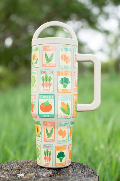 Garden Seeds 40oz Water Tank Tumbler