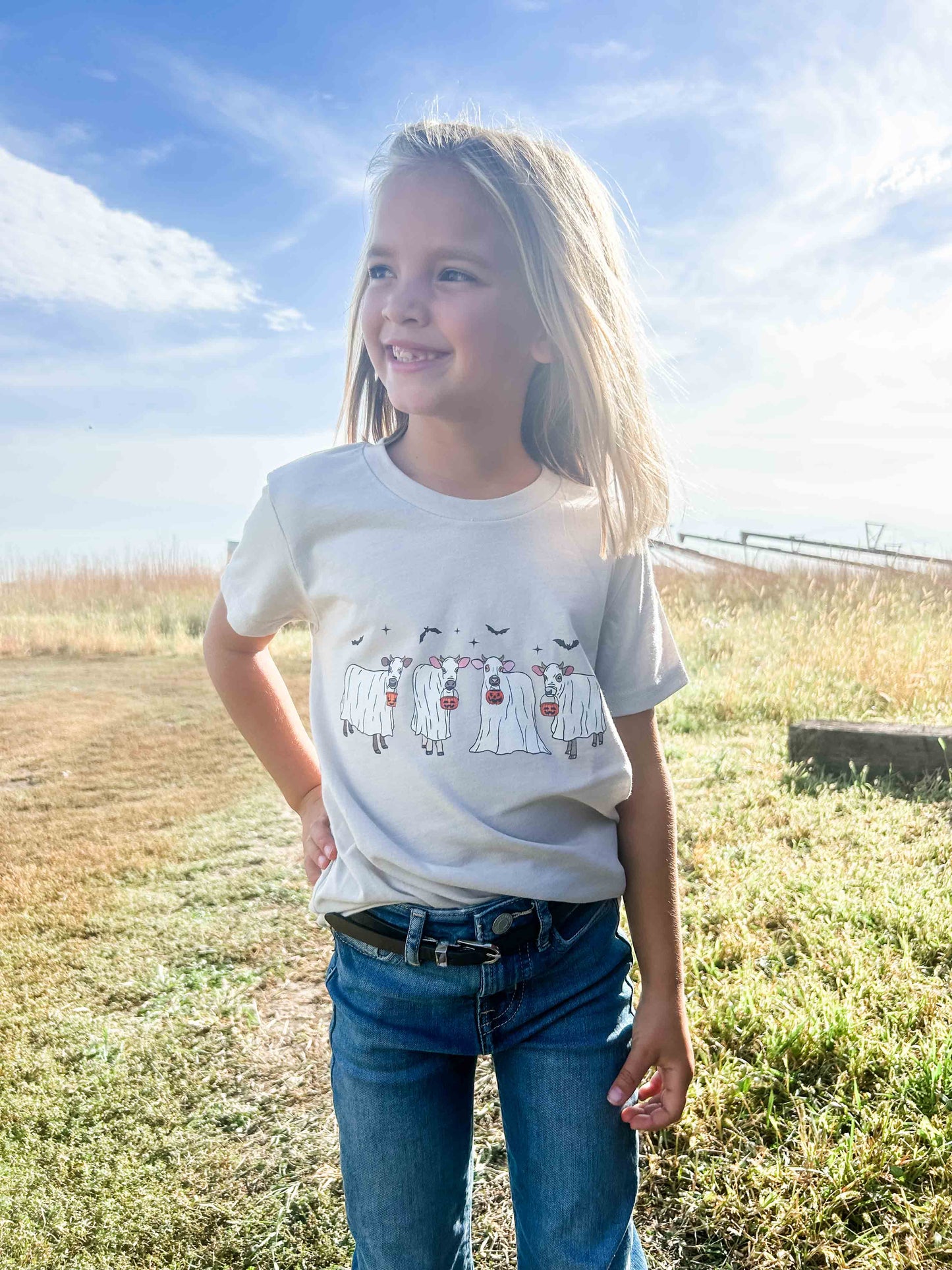 Ghost Cows Cream Youth Tee - American Farm Company