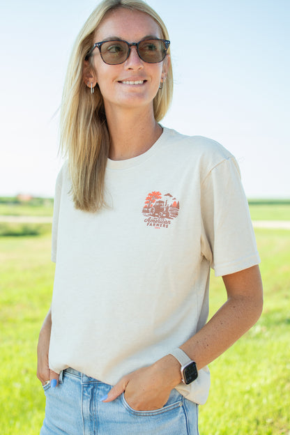 'God Bless American Farmers' Adult T-Shirt