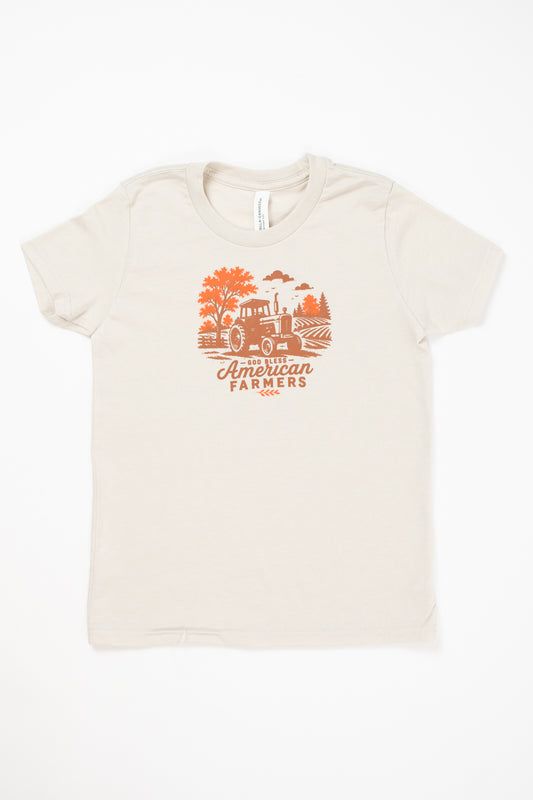 'God Bless American Farmers' Toddler/Youth T-Shirt