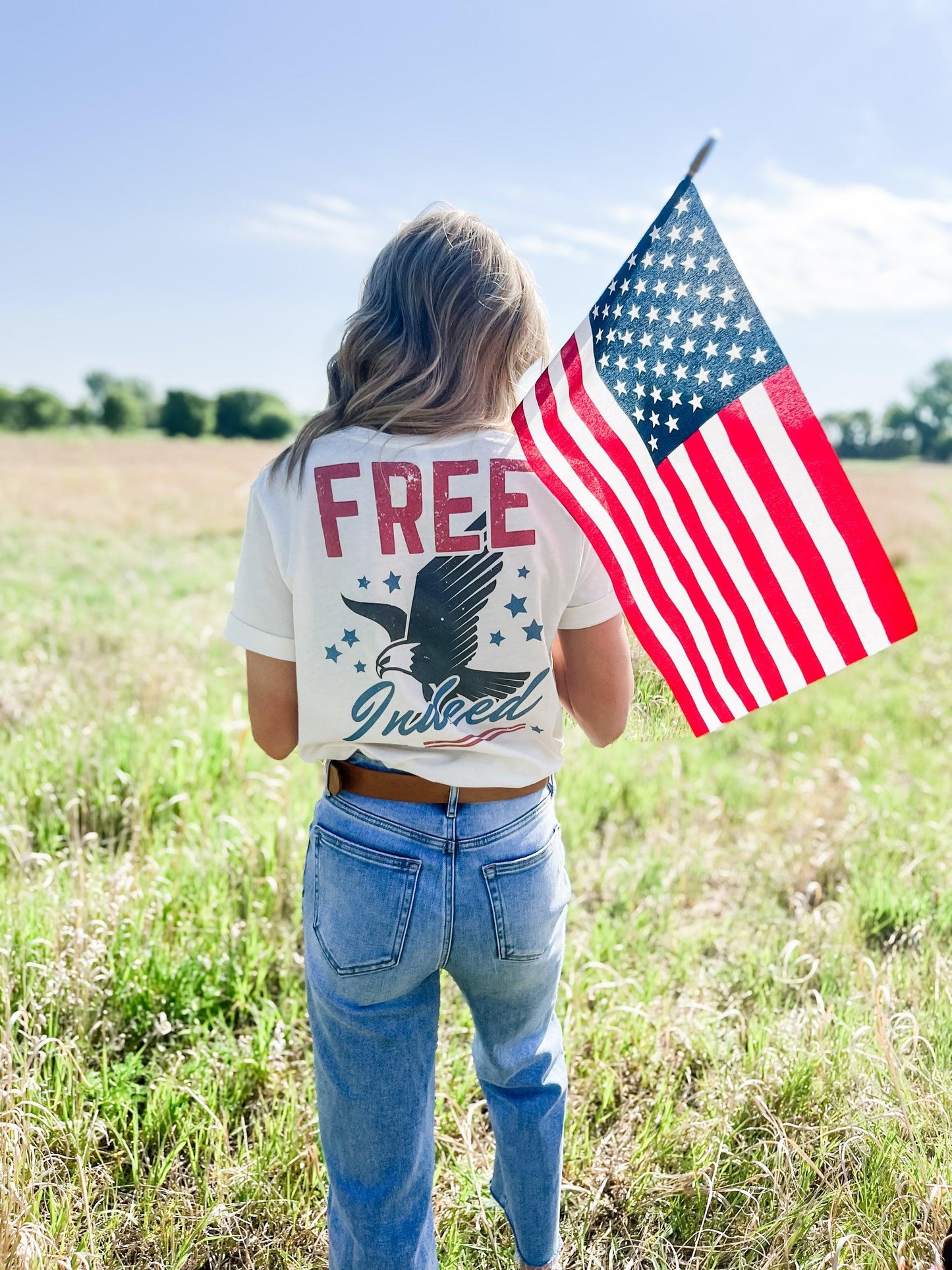 God Bless America' Ivory Tee