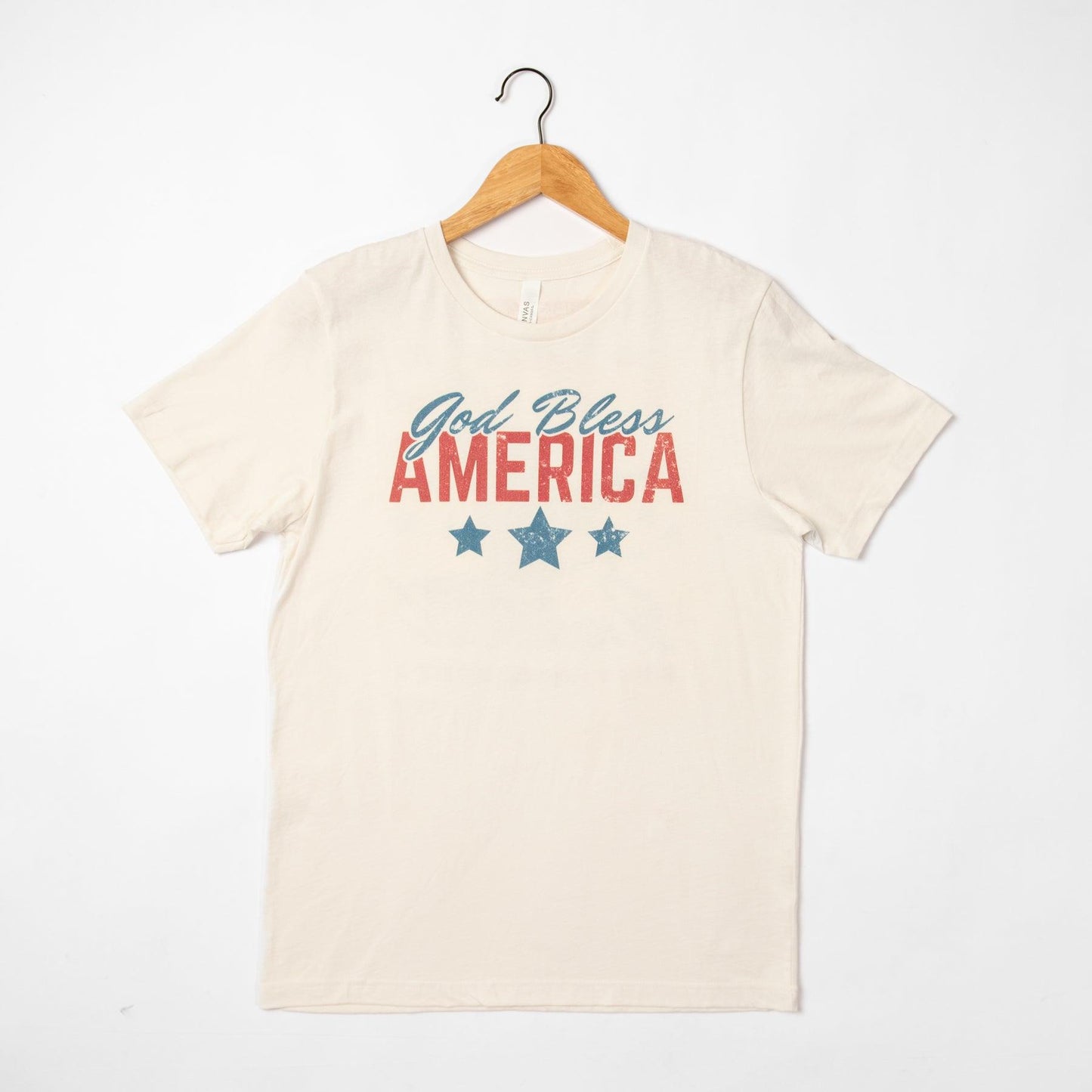 God Bless America' Ivory Tee