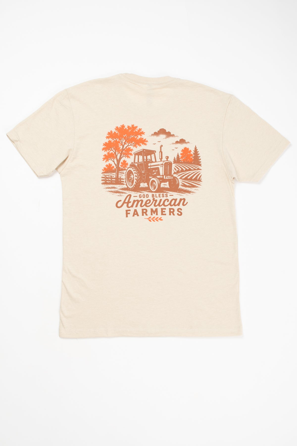 'God Bless American Farmers' Adult T-Shirt