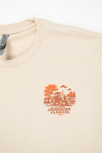 'God Bless American Farmers' Adult T-Shirt