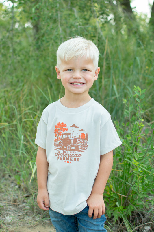 'God Bless American Farmers' Toddler/Youth T-Shirt