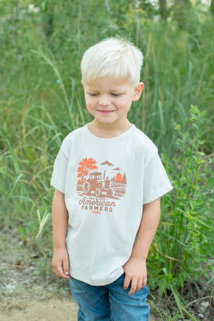 'God Bless American Farmers' Toddler/Youth T-Shirt