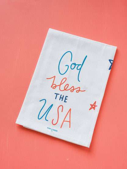 God Bless The USA Flour Sack Towel