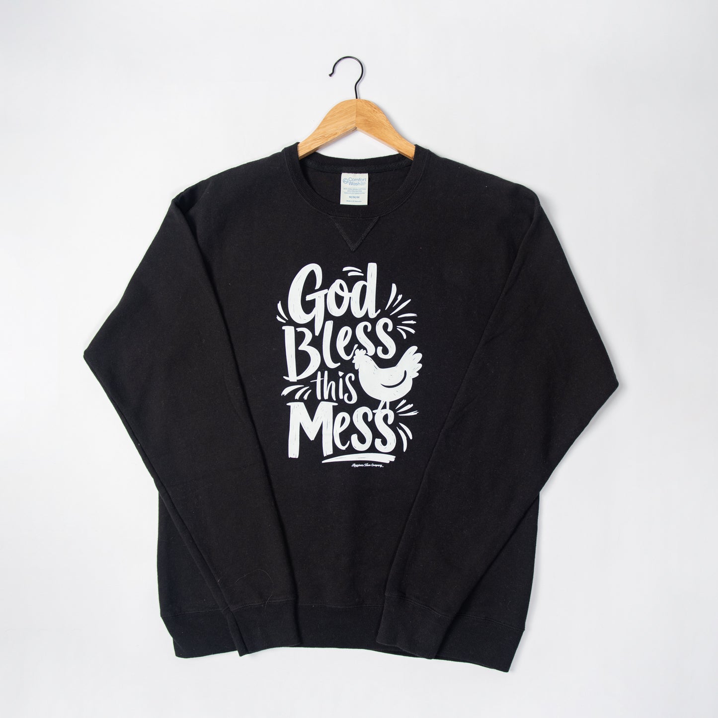 God Bless This Mess Black Crewneck