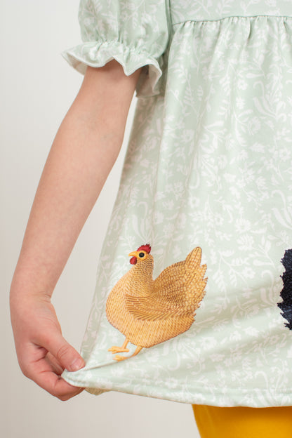 Golden Chicken Party Ruffle Outfit