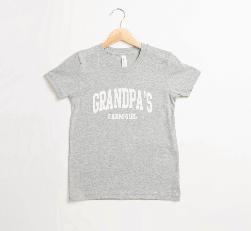 Grandpas Farm Girl Toddler/Youth Tees - American Farm Company