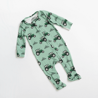 AFC Green Tractor Baby Bamboo Pajamas - American Farm Company