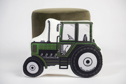 Green Tractor Pillow - American Farm Company