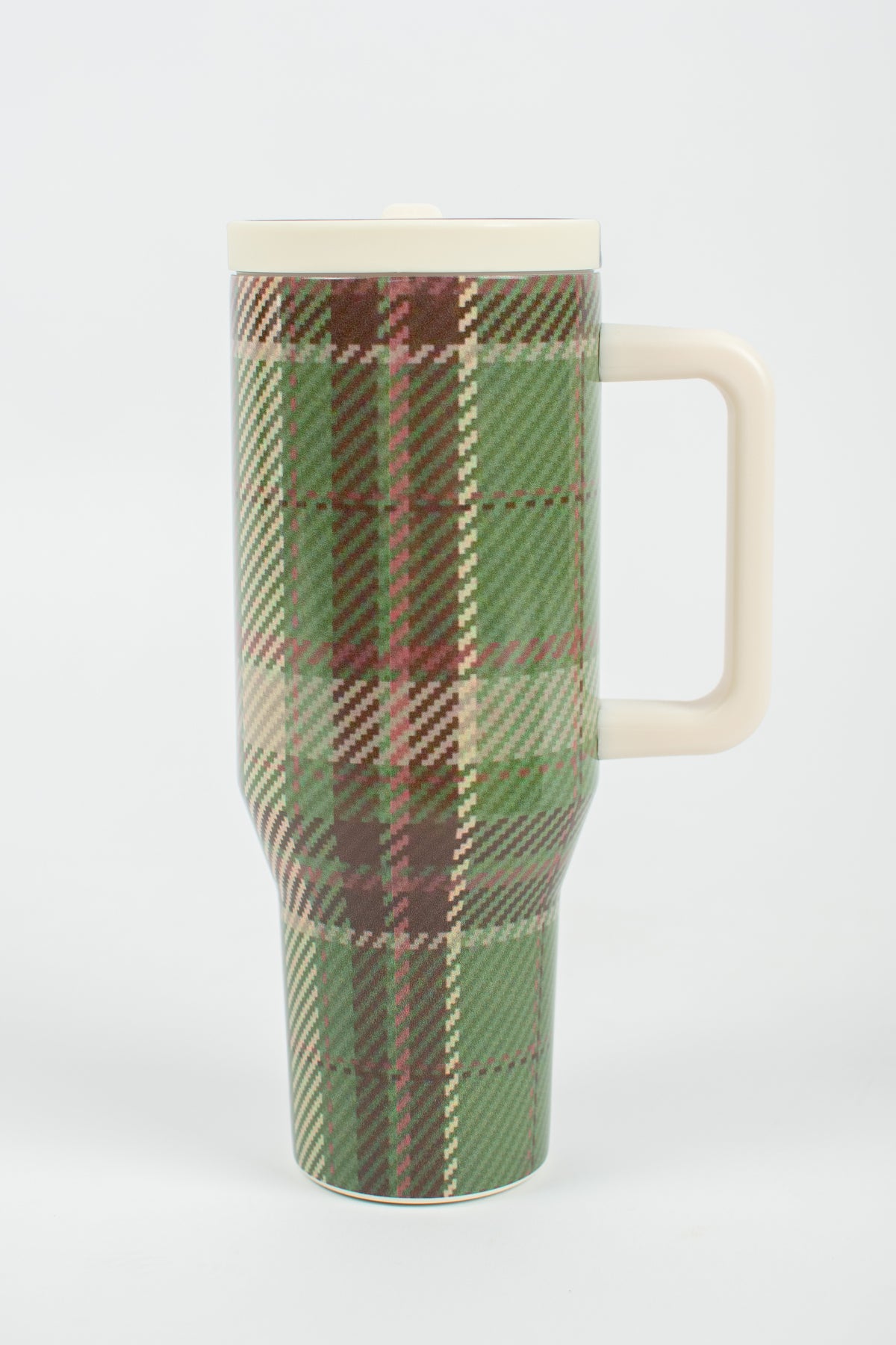 Green Flannel Pattern 40oz Water Tank Tumbler