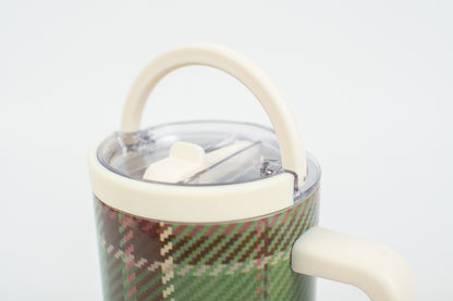 Green Flannel Pattern 40oz Water Tank Tumbler