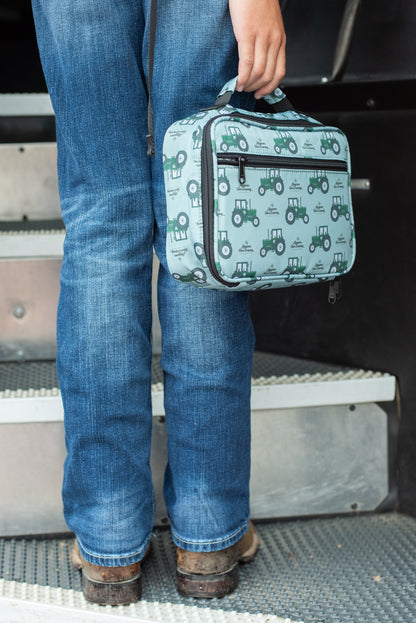 Green Tractor Lunch Bag