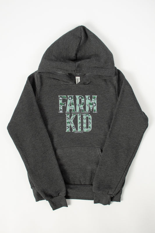 Green Tractor 'Farm Kid' Toddler/Youth Hoodie