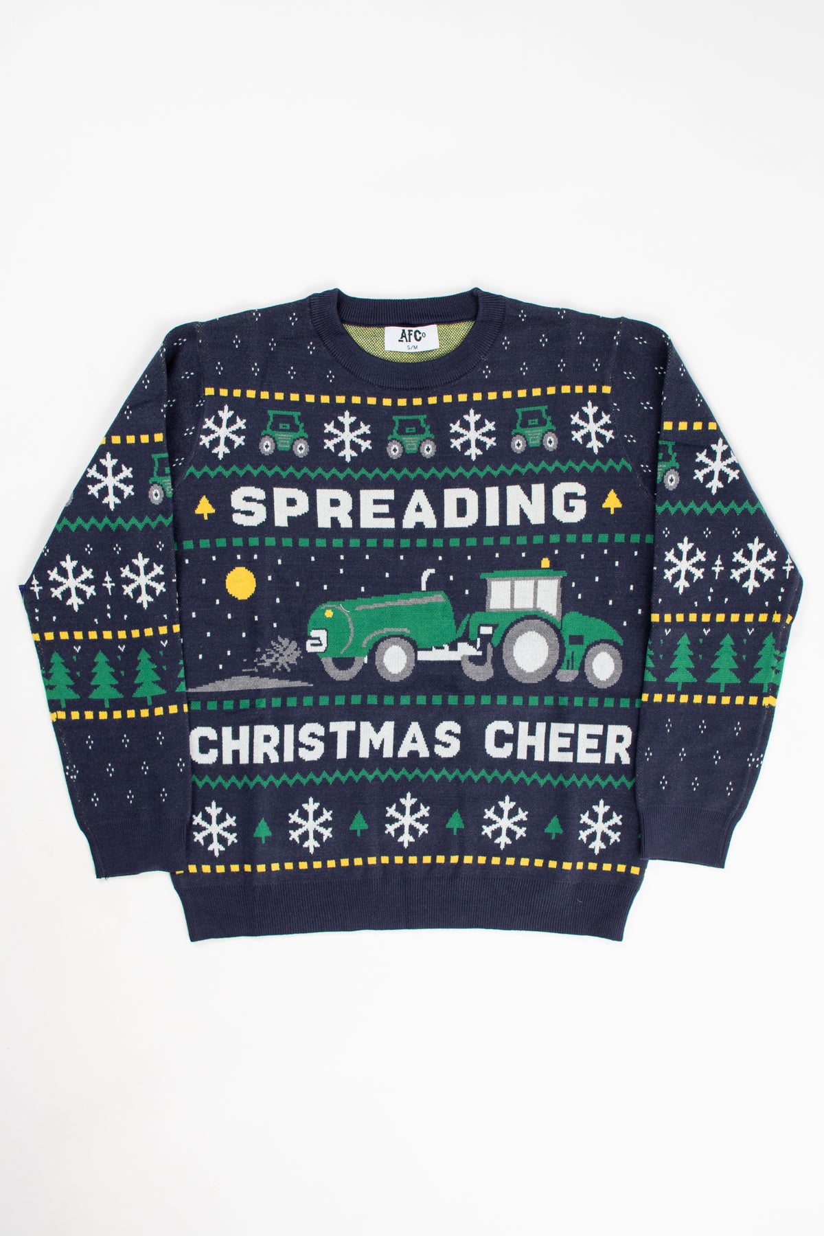 Green Tractor 'Spreading Christmas Cheer' Knit Sweater
