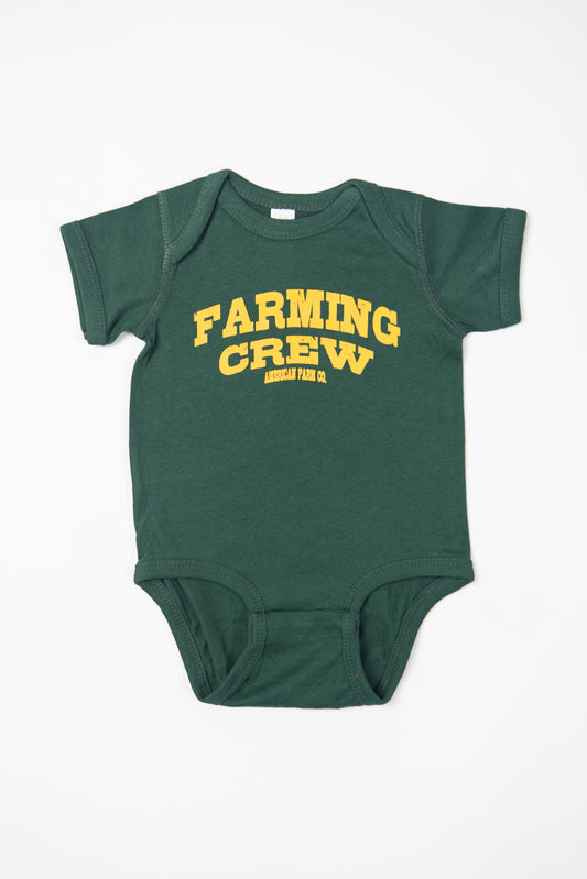 Green 'Farming Crew' Onesie