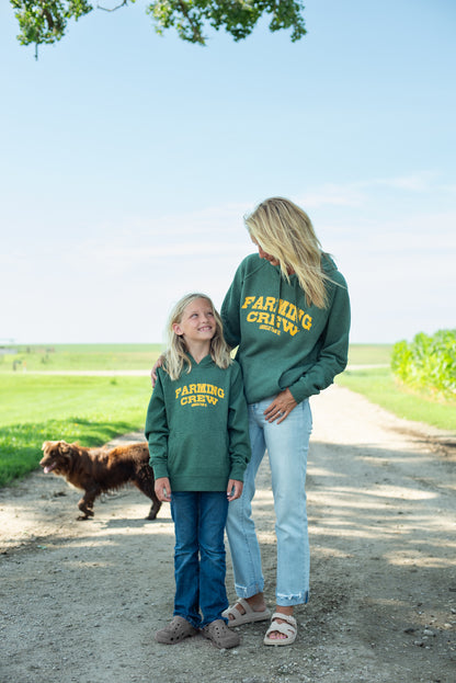 Green 'Farming Crew' Hoodie