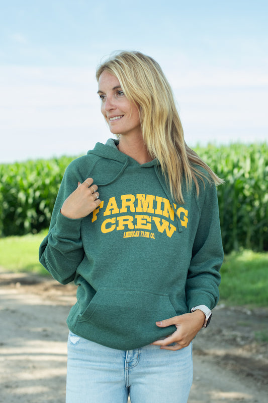 Green 'Farming Crew' Hoodie
