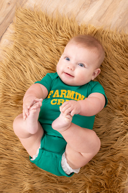 Green 'Farming Crew' Onesie
