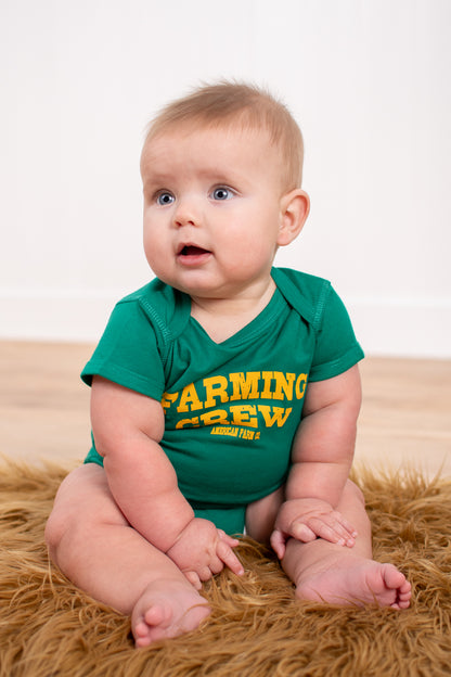 Green 'Farming Crew' Onesie