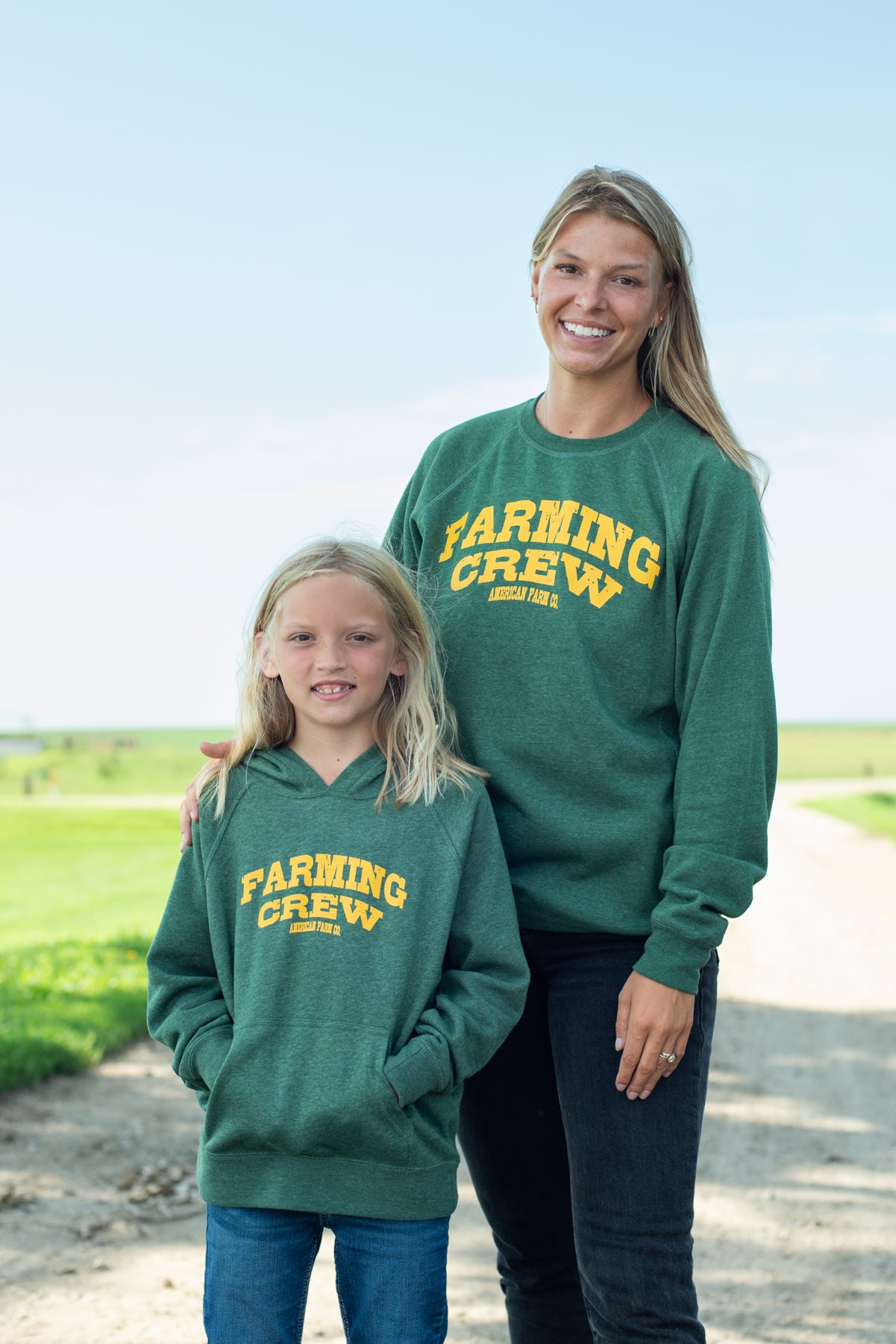 Green 'Farming Crew' Crewneck
