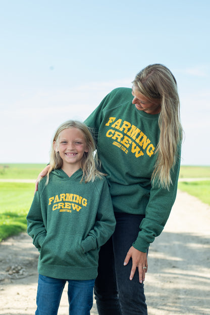 Green 'Farming Crew' Crewneck
