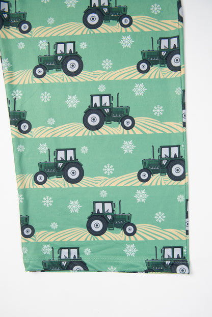 Green Tractor Christmas Adult Pajama Pants *PREORDER*