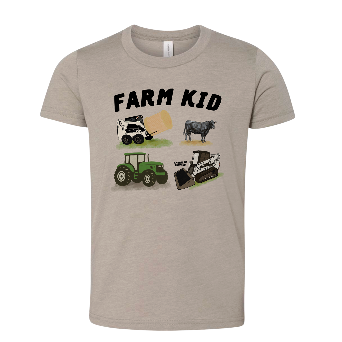 Green Tractor 'Farm Kid' Toddler/Youth T-Shirt